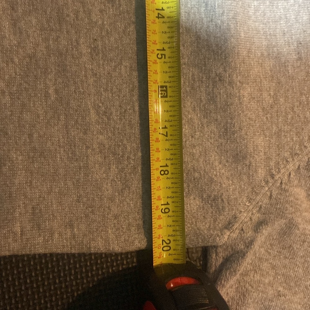 Goodnight Macaroon Grey sweater with plaid trim - Picture 7 of 7